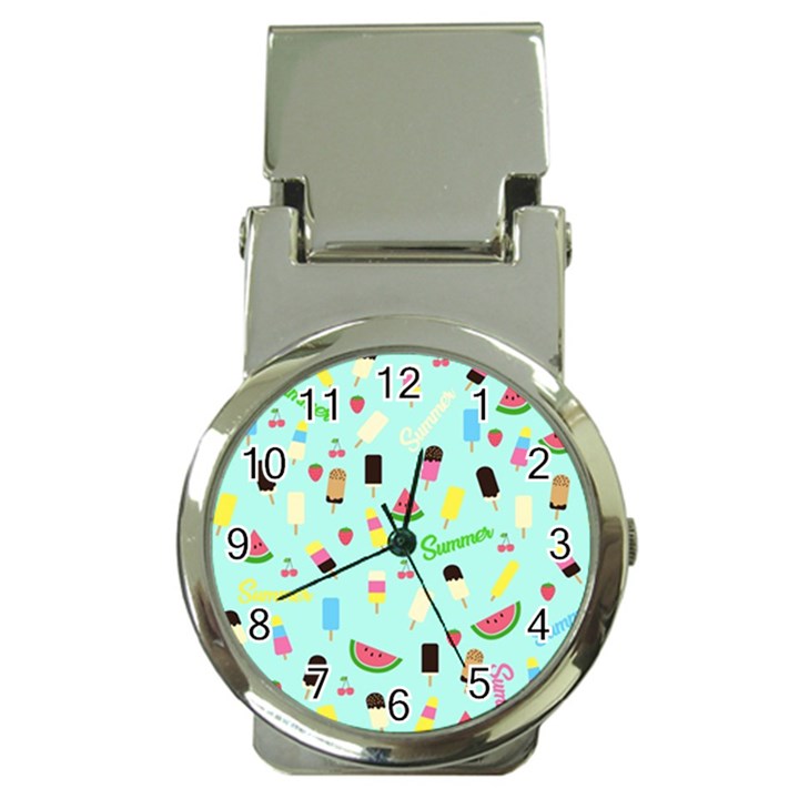 Summer pattern Money Clip Watches