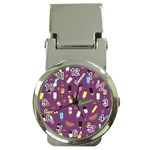 Summer pattern Money Clip Watches Front