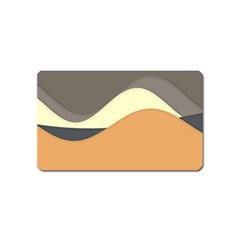 Wave Chevron Waves Material Magnet (name Card) by Mariart