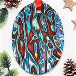 Dizzy Stone Wave Ornament (Oval) Front