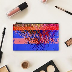 Glitchdrips Shadow Color Fire Cosmetic Bag (small)  by Mariart