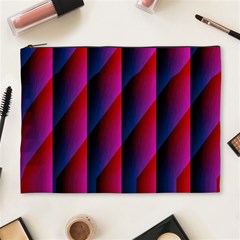 Photography Illustrations Line Wave Chevron Red Blue Vertical Light Cosmetic Bag (xl) by Mariart