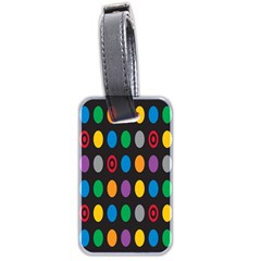 Polka Dots Rainbow Circle Luggage Tags (two Sides) by Mariart