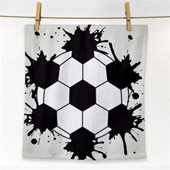 Soccer Camp Splat Ball Sport Face Towel by Mariart