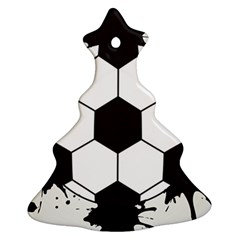 Soccer Camp Splat Ball Sport Christmas Tree Ornament (two Sides) by Mariart