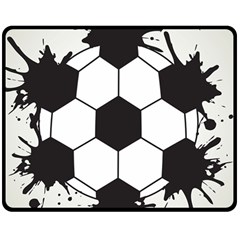 Soccer Camp Splat Ball Sport Double Sided Fleece Blanket (medium)  by Mariart