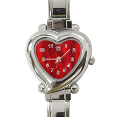 Stone Red Volcano Heart Italian Charm Watch by Mariart