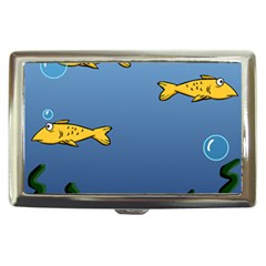 Water Bubbles Fish Seaworld Blue Cigarette Money Cases by Mariart