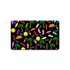 Beach Pattern Magnet (name Card) by Valentinaart