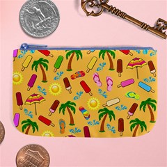 Beach Pattern Large Coin Purse by Valentinaart