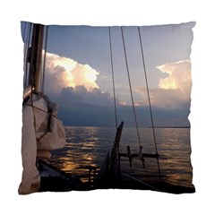 Sailing Into The Storm Standard Cushion Case (one Side) by oddzodd