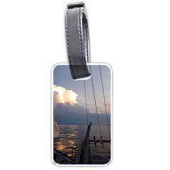 Sailing Into The Storm Luggage Tags (one Side)  by oddzodd