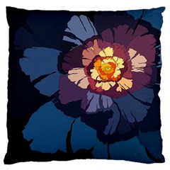 Flower Large Cushion Case (one Side) by oddzodd