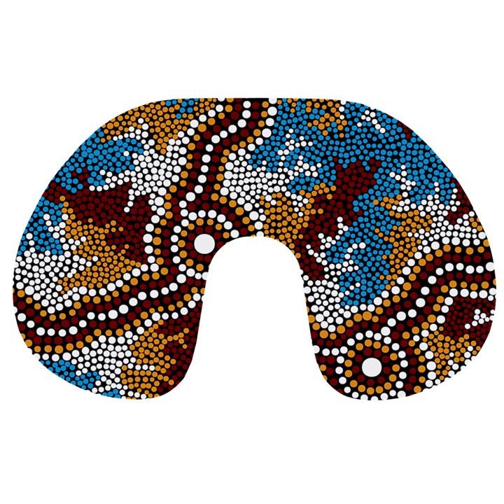 Aboriginal Art – Wetland Dreaming Travel Neck Pillows