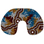 Aboriginal Art – Wetland Dreaming Travel Neck Pillows Back