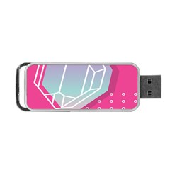 Behance Feelings Beauty Polka Dots What Ever Leaf Diamon Pink Portable Usb Flash (two Sides) by Mariart