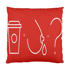 Caffeine And Breastfeeding Coffee Nursing Red Sign Standard Cushion Case (one Side) by Mariart