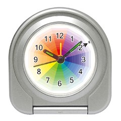 Colour Value Diagram Circle Round Travel Alarm Clocks by Mariart