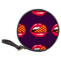 Lip Vector Hipster Example Image Star Sexy Purple Red Classic 20-cd Wallets by Mariart