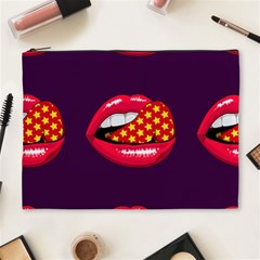 Lip Vector Hipster Example Image Star Sexy Purple Red Cosmetic Bag (xl) by Mariart