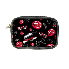 Lip Hat Vector Hipster Example Image Star Sexy Black Red Coin Purse by Mariart