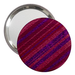 Maroon Striped Texture 3  Handbag Mirrors by Mariart