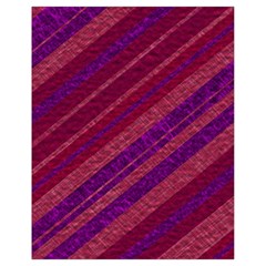 Maroon Striped Texture Drawstring Bag (small) by Mariart