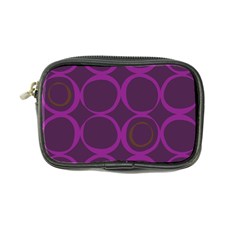 Original Circle Purple Brown Coin Purse by Mariart