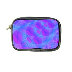 Original Purple Blue Fractal Composed Overlapping Loops Misty Translucent Coin Purse by Mariart