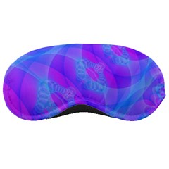 Original Purple Blue Fractal Composed Overlapping Loops Misty Translucent Sleeping Masks by Mariart