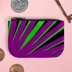 Rays Light Chevron Purple Green Black Mini Coin Purses by Mariart