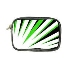 Rays Light Chevron White Green Black Coin Purse by Mariart