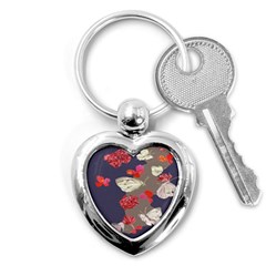 Original Butterfly Carnation Key Chains (heart)  by Mariart