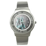 Dog Stainless Steel Watch Front