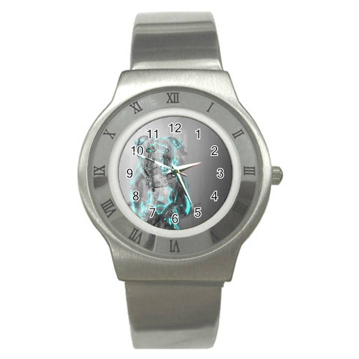 Dog Stainless Steel Watch