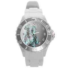 Dog Round Plastic Sport Watch (l) by NSAsStore