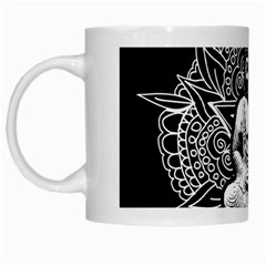 Ornate Buddha White Mugs by Valentinaart