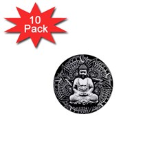 Ornate Buddha 1  Mini Magnet (10 Pack)  by Valentinaart