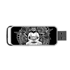 Ornate Buddha Portable Usb Flash (one Side) by Valentinaart