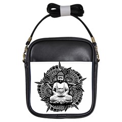 Ornate Buddha Girls Sling Bags by Valentinaart