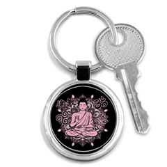 Ornate Buddha Key Chains (round)  by Valentinaart