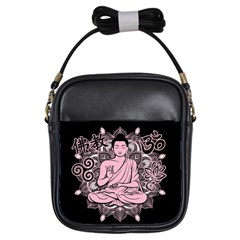 Ornate Buddha Girls Sling Bags by Valentinaart