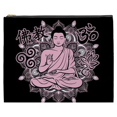 Ornate Buddha Cosmetic Bag (xxxl)  by Valentinaart