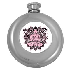 Ornate Buddha Round Hip Flask (5 Oz) by Valentinaart