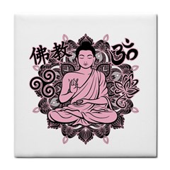 Ornate Buddha Face Towel by Valentinaart