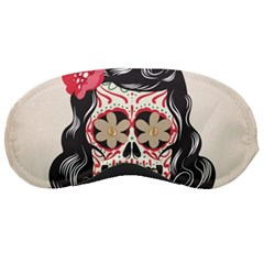 Woman Sugar Skull Sleeping Masks by LimeGreenFlamingo