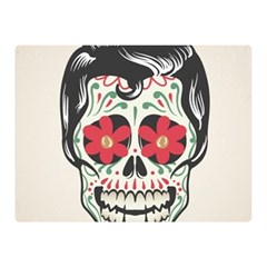 Man Sugar Skull Double Sided Flano Blanket (mini)  by LimeGreenFlamingo