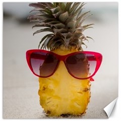 Pineapple With Sunglasses Canvas 20  X 20   by LimeGreenFlamingo