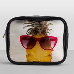 Pineapple With Sunglasses Mini Toiletries Bags by LimeGreenFlamingo