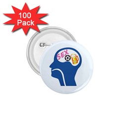 Male Psyche 1 75  Buttons (100 Pack)  by linceazul